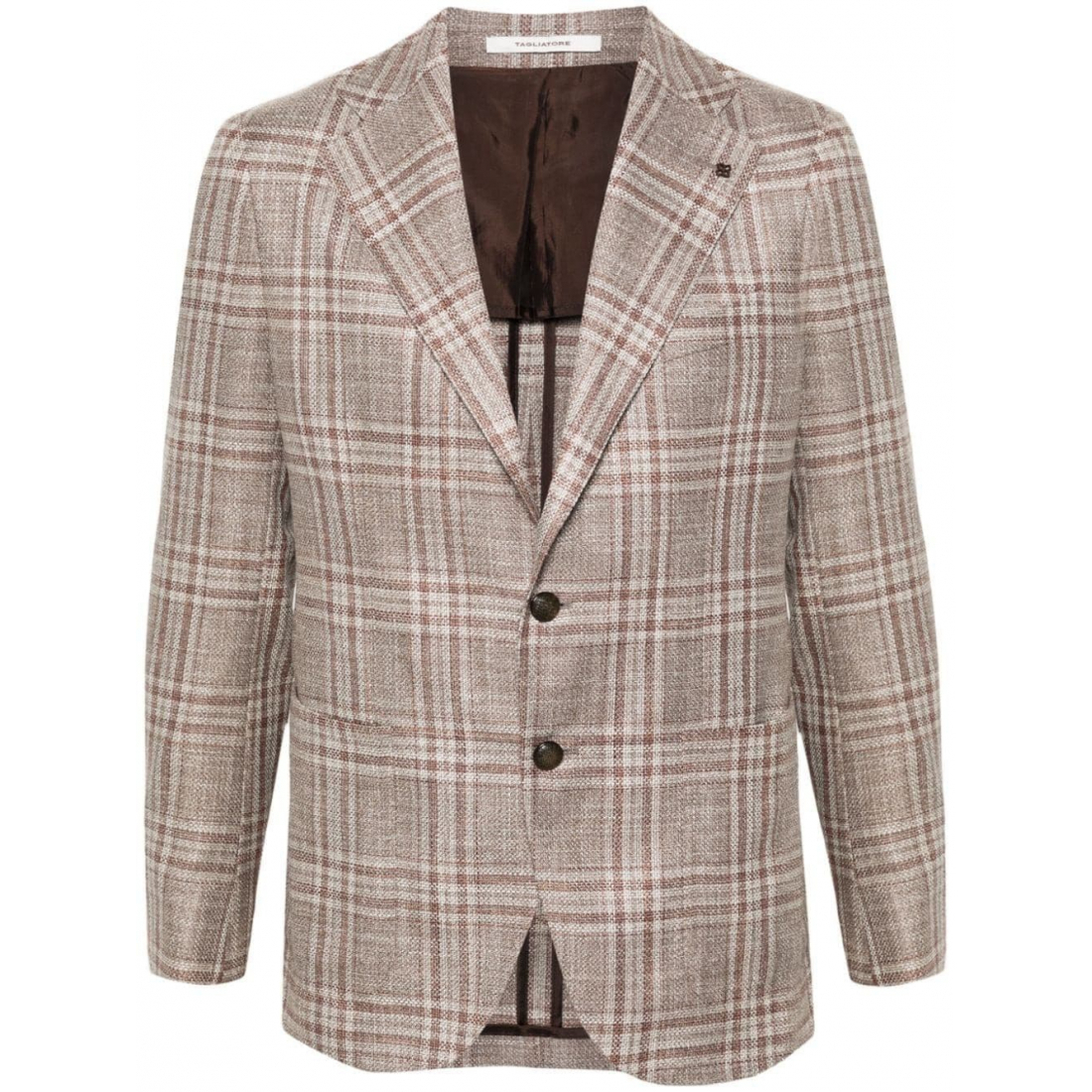 'Check-Pattern Notched-Lapels' Klassischer Blazer für Herren