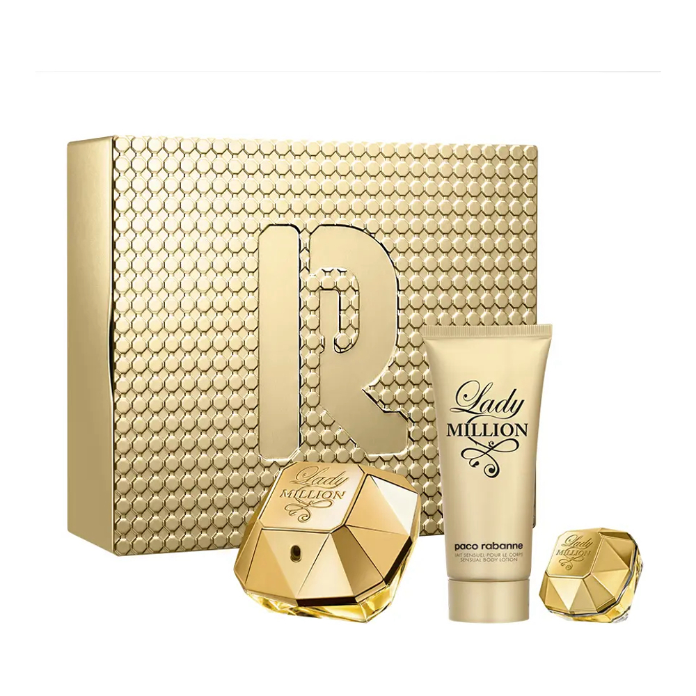 'Lady Million' Perfume Set - 3 Pieces