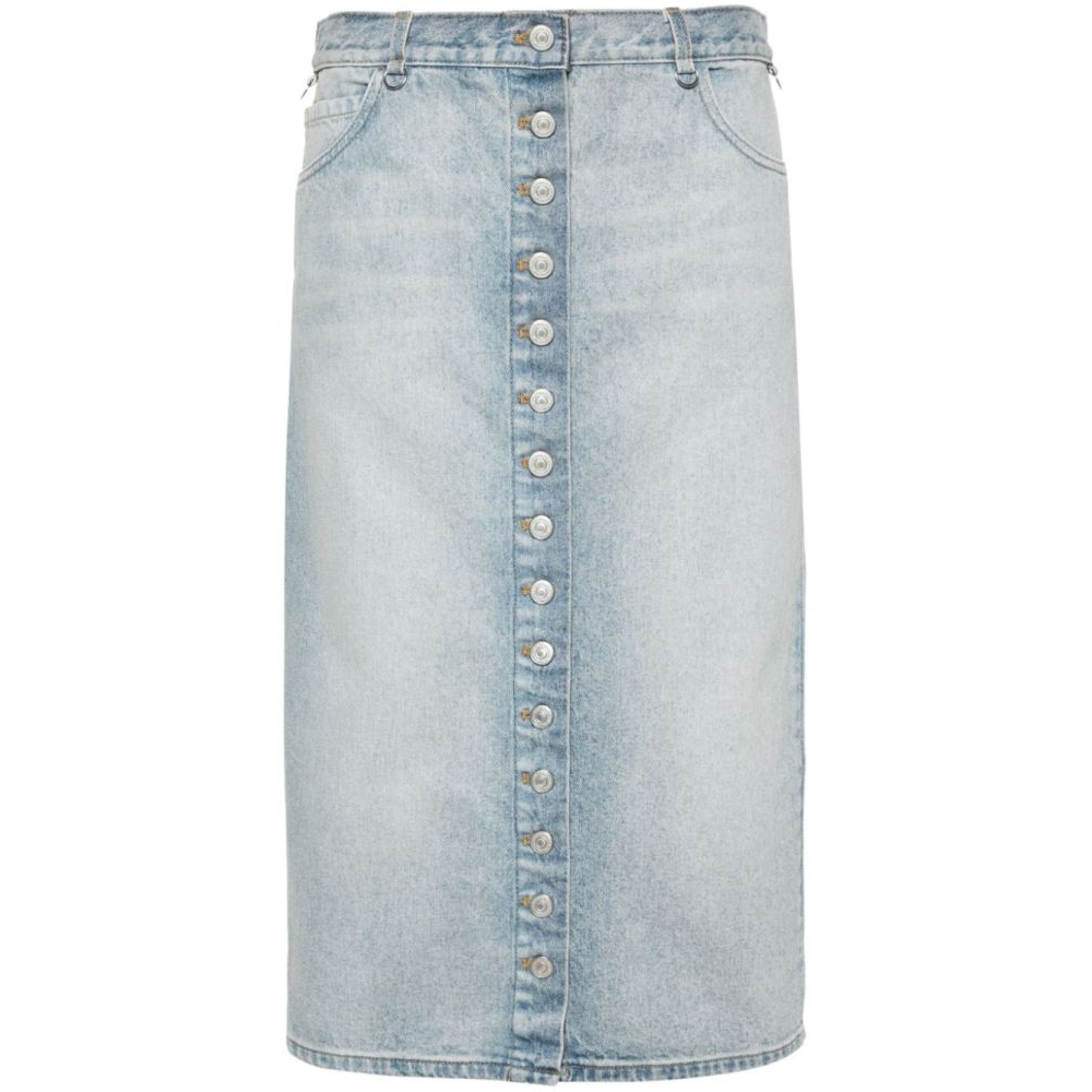 Women's 'D-Rings Midi' Denim Skirt