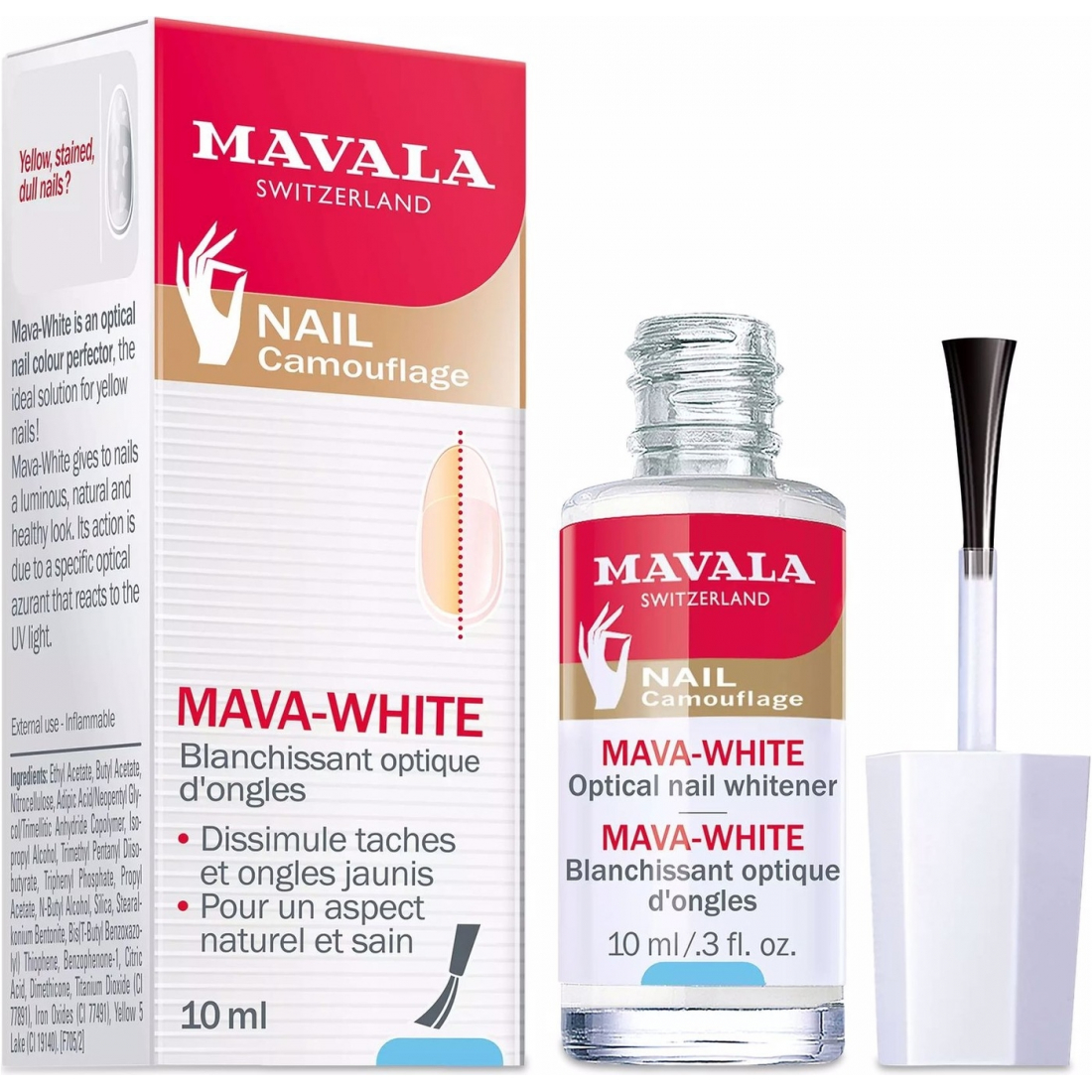 'Mava-White' Nail Whitener - 10 ml