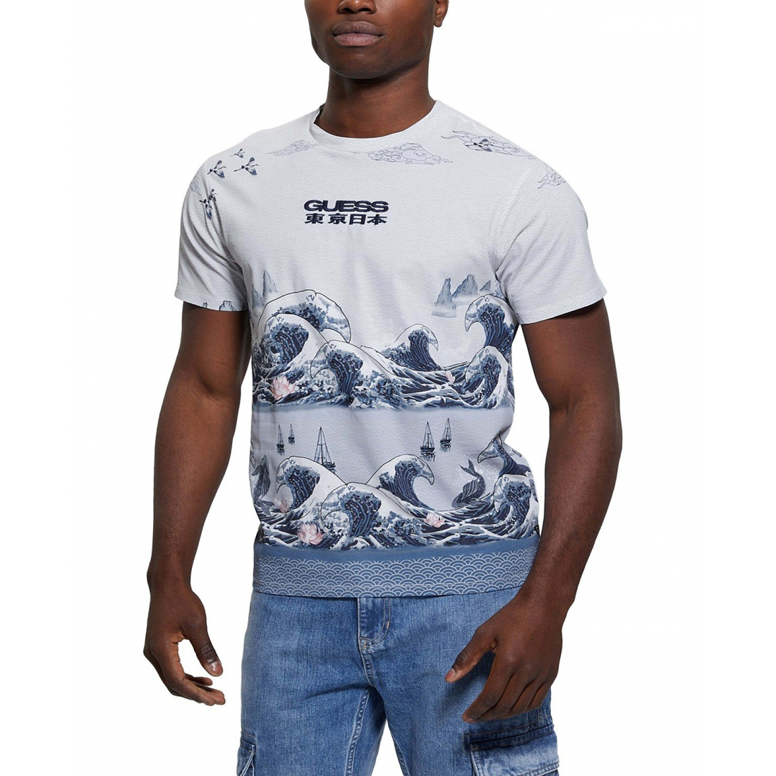 T-shirt 'Pacific Waves Graphic' pour Hommes