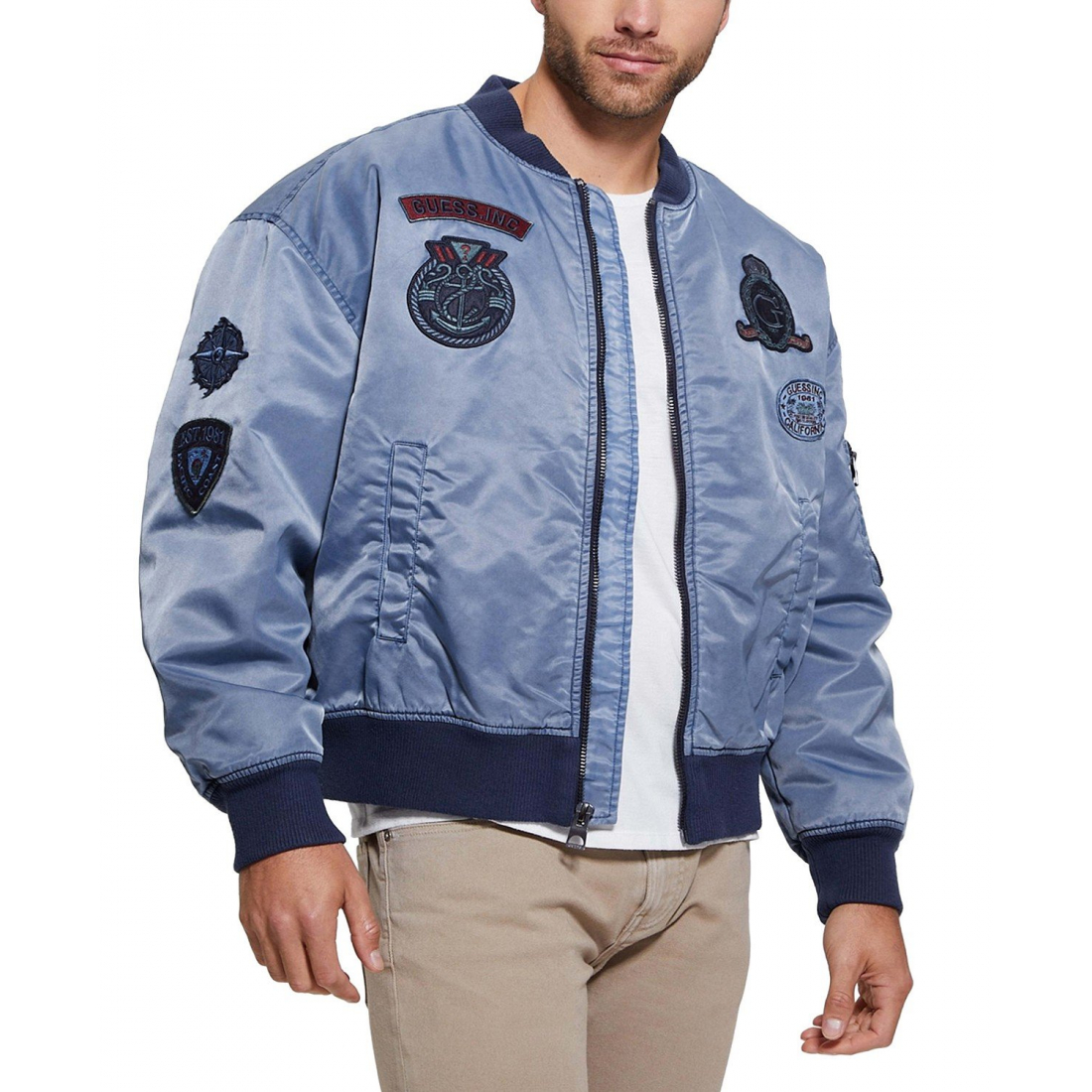 Blouson bomber 'Ace Embroidered Patch Full-Zip' pour Hommes
