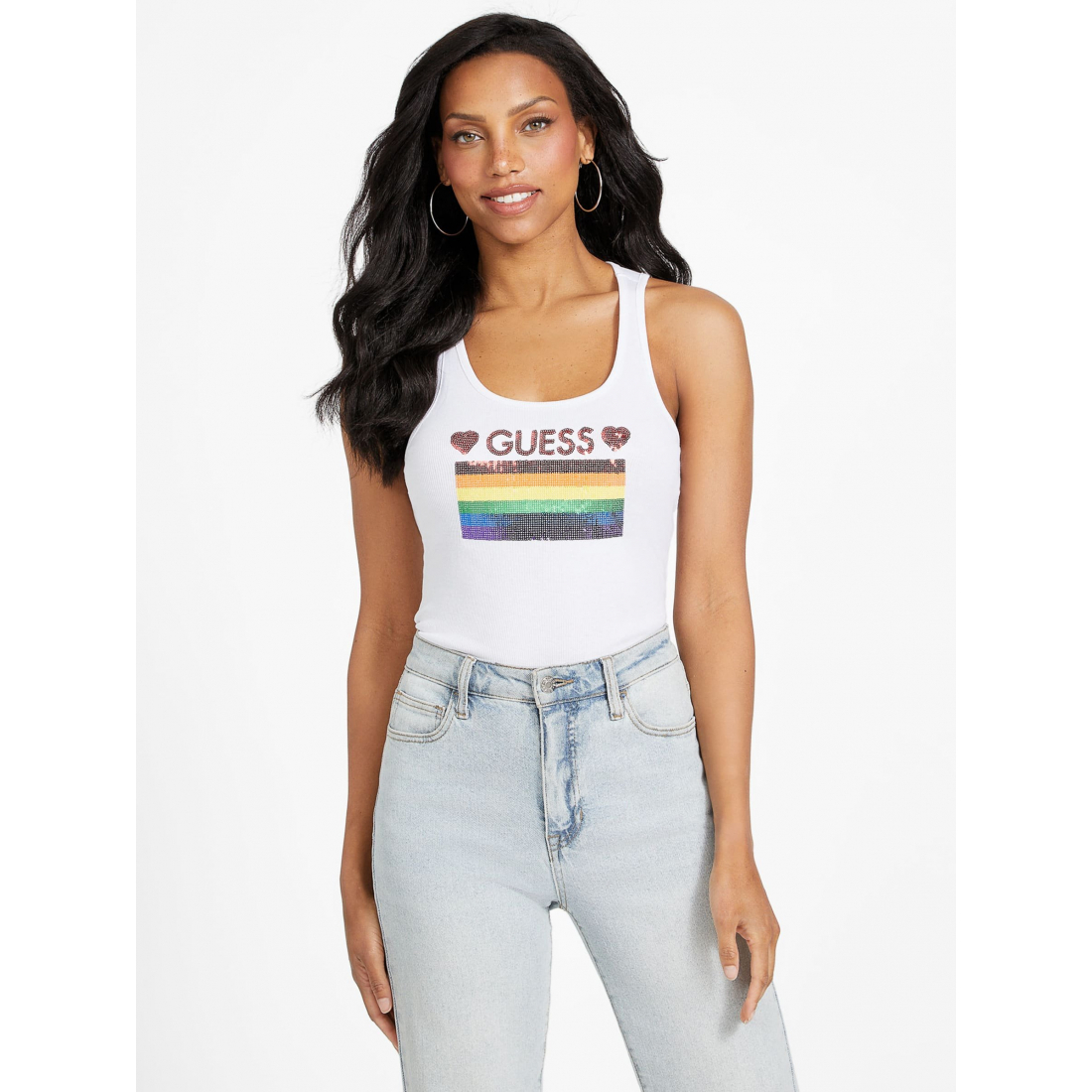 Women's 'Eco Zaza Rainbow Stripe' Tank Top