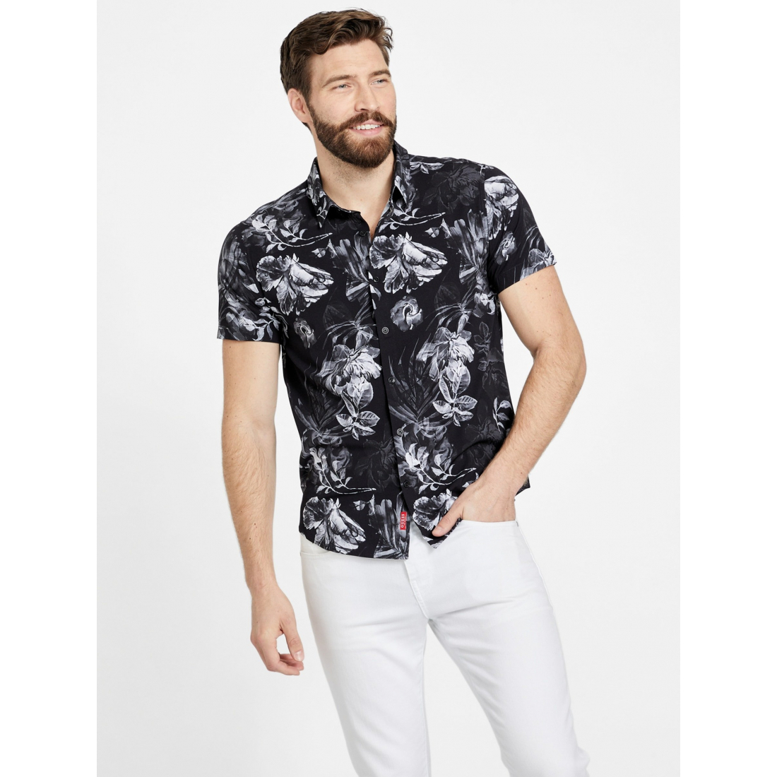 Chemise à manches courtes 'Rory Floral' pour Hommes