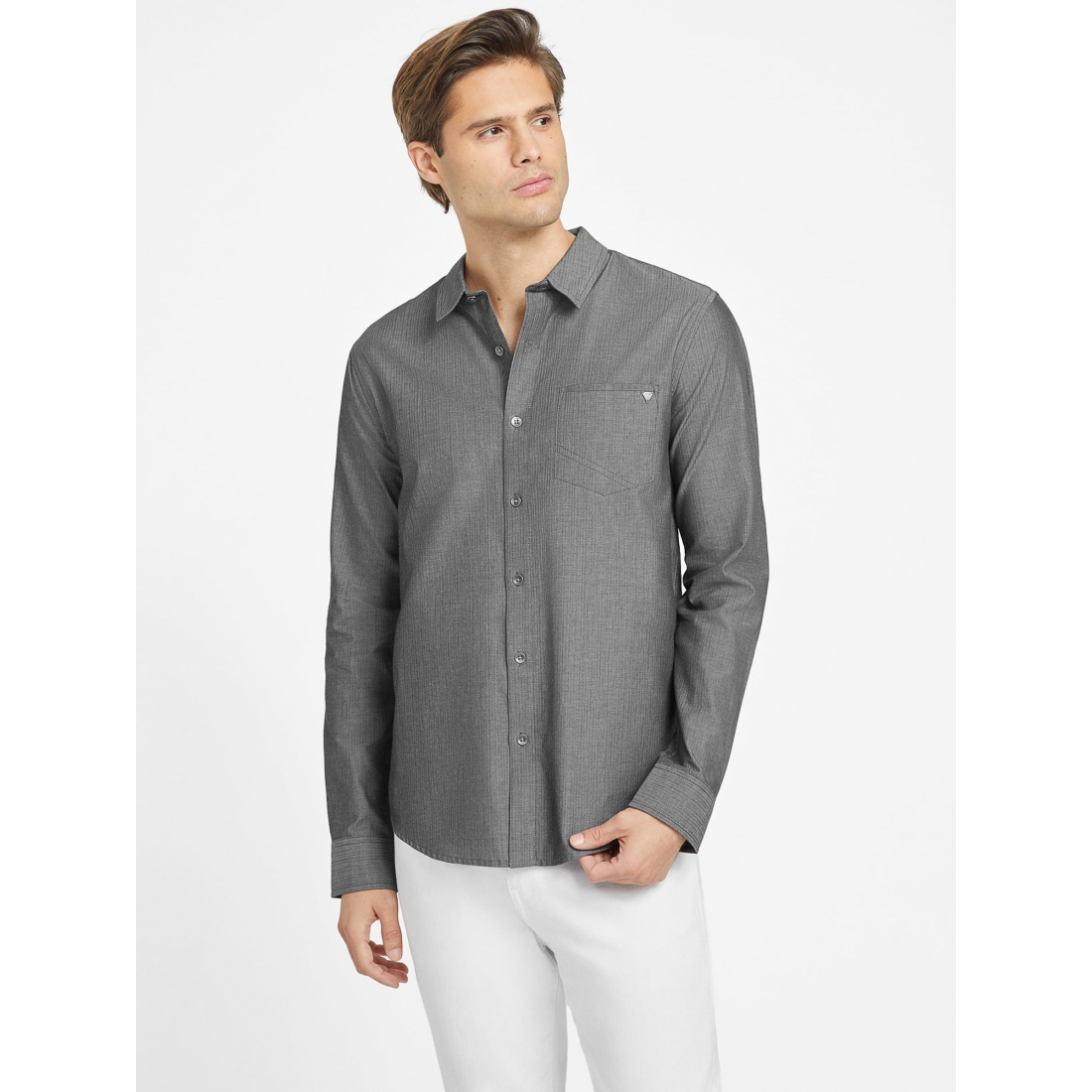 Chemise 'Buca Herringbone' pour Hommes