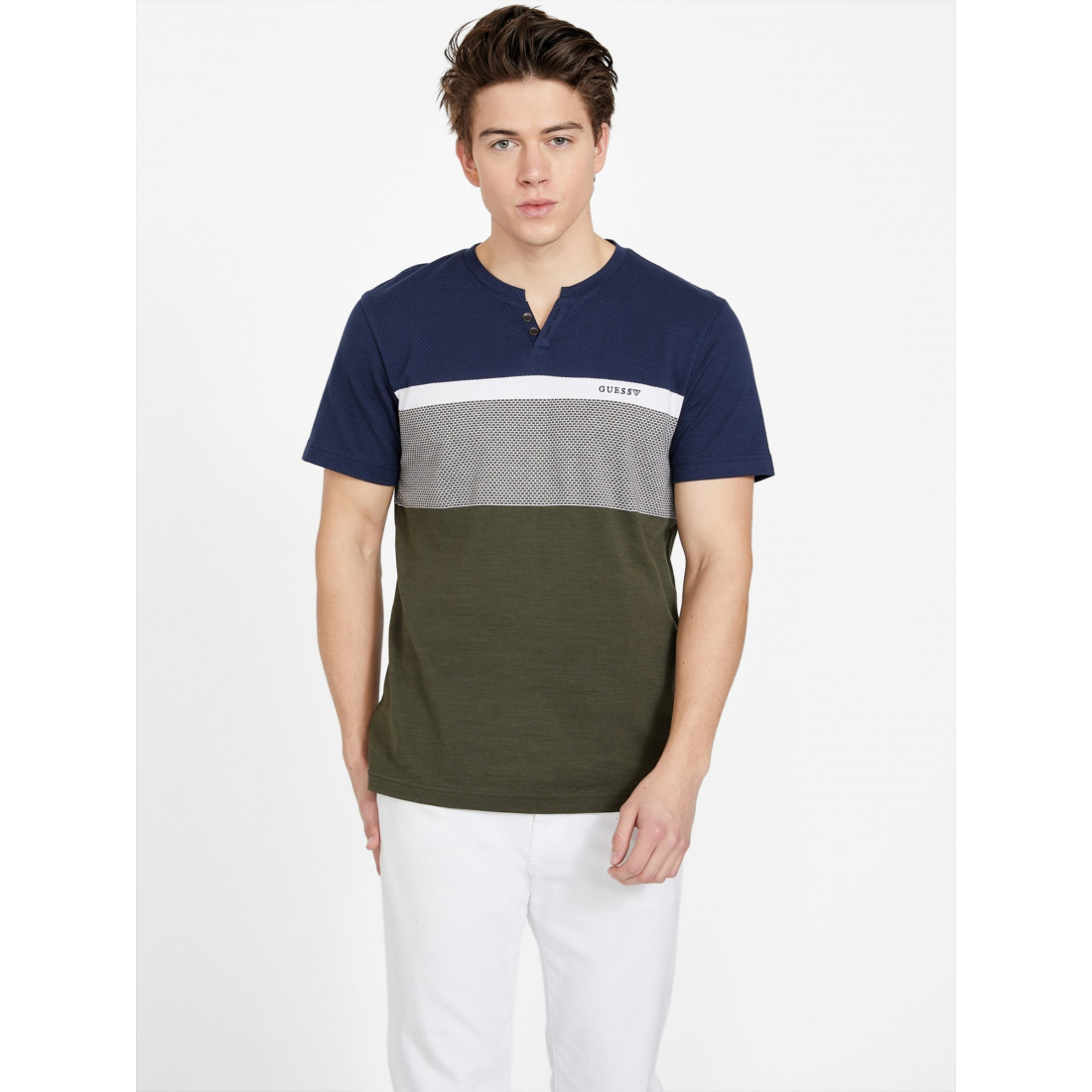 T-shirt 'Charles Color-Block' pour Hommes