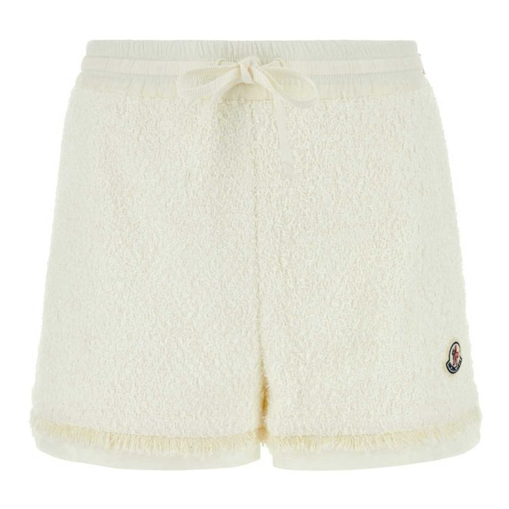 'Logo Patch Tweed' Shorts für Damen