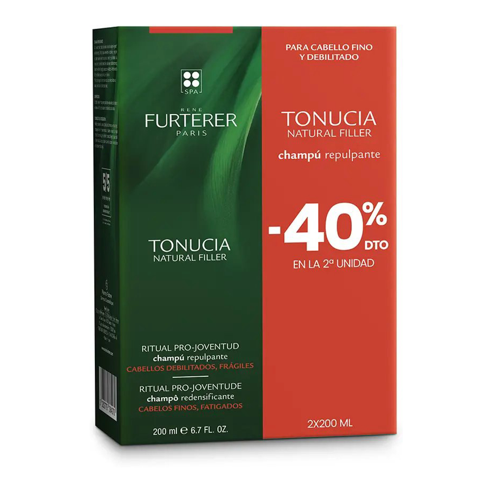 'Tonucia Natural Filler Volumizing' Shampoo - 200 ml, 2 Pieces