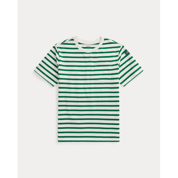 Big Boy's 'Striped Pocket' T-Shirt