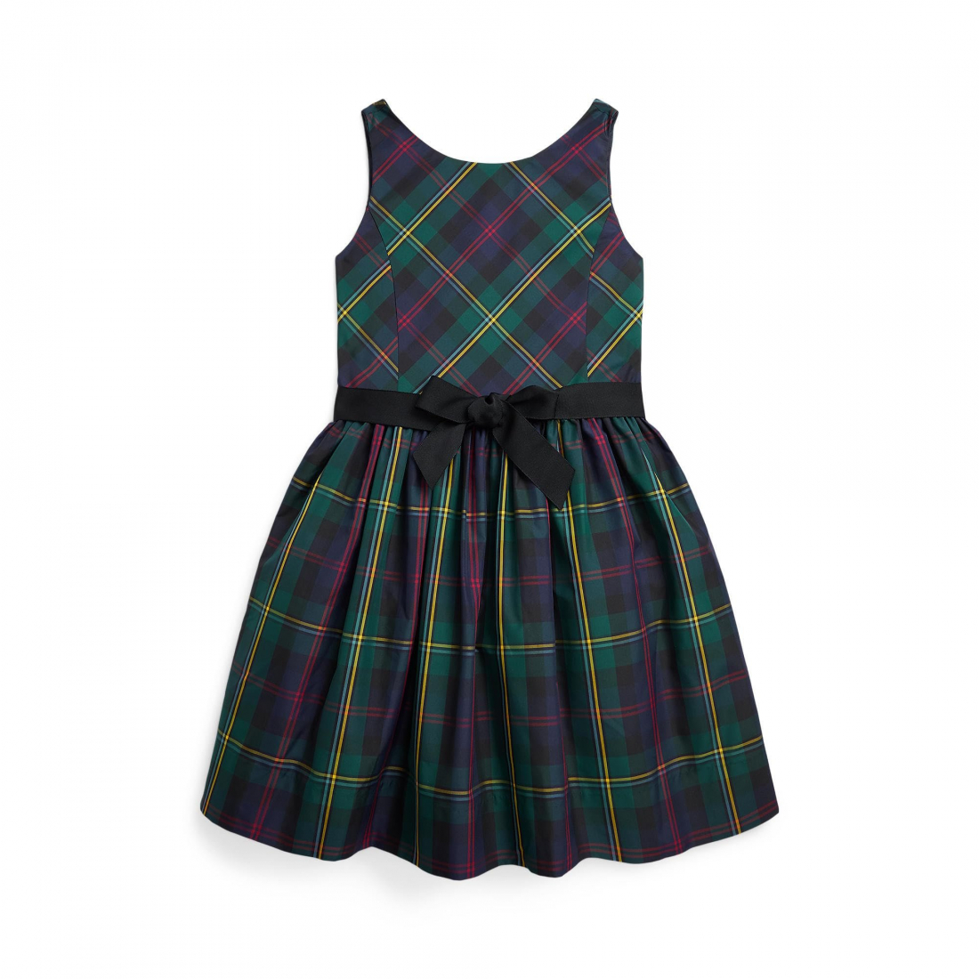 Robe ajustée et évasée 'Plaid' pour Grandes filles