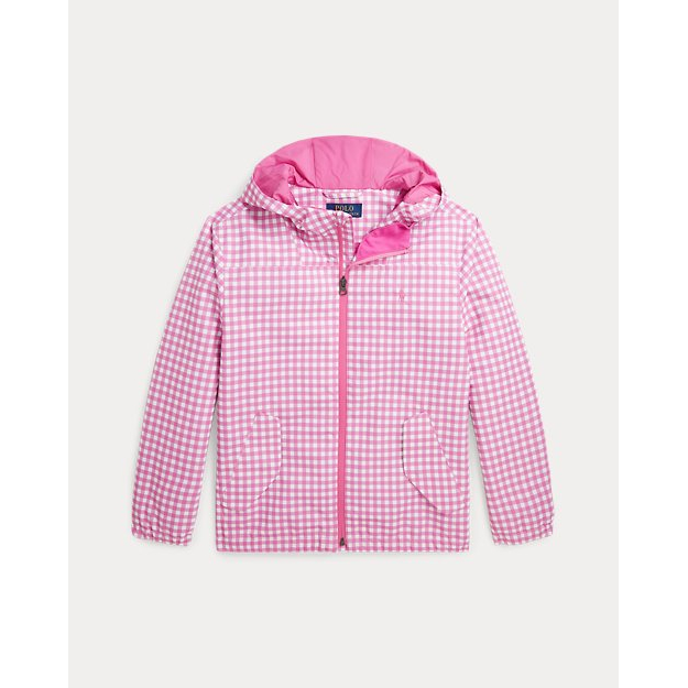 Big Girl's 'P-Layer 1 Water-Repellent Hooded' Jacket