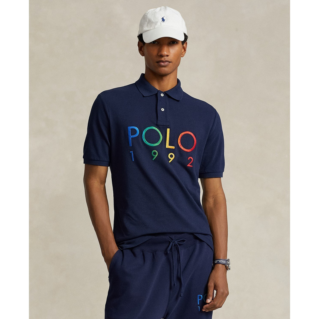 Classic-Fit Polo 1992 Mesh Polo Shirt pour Hommes