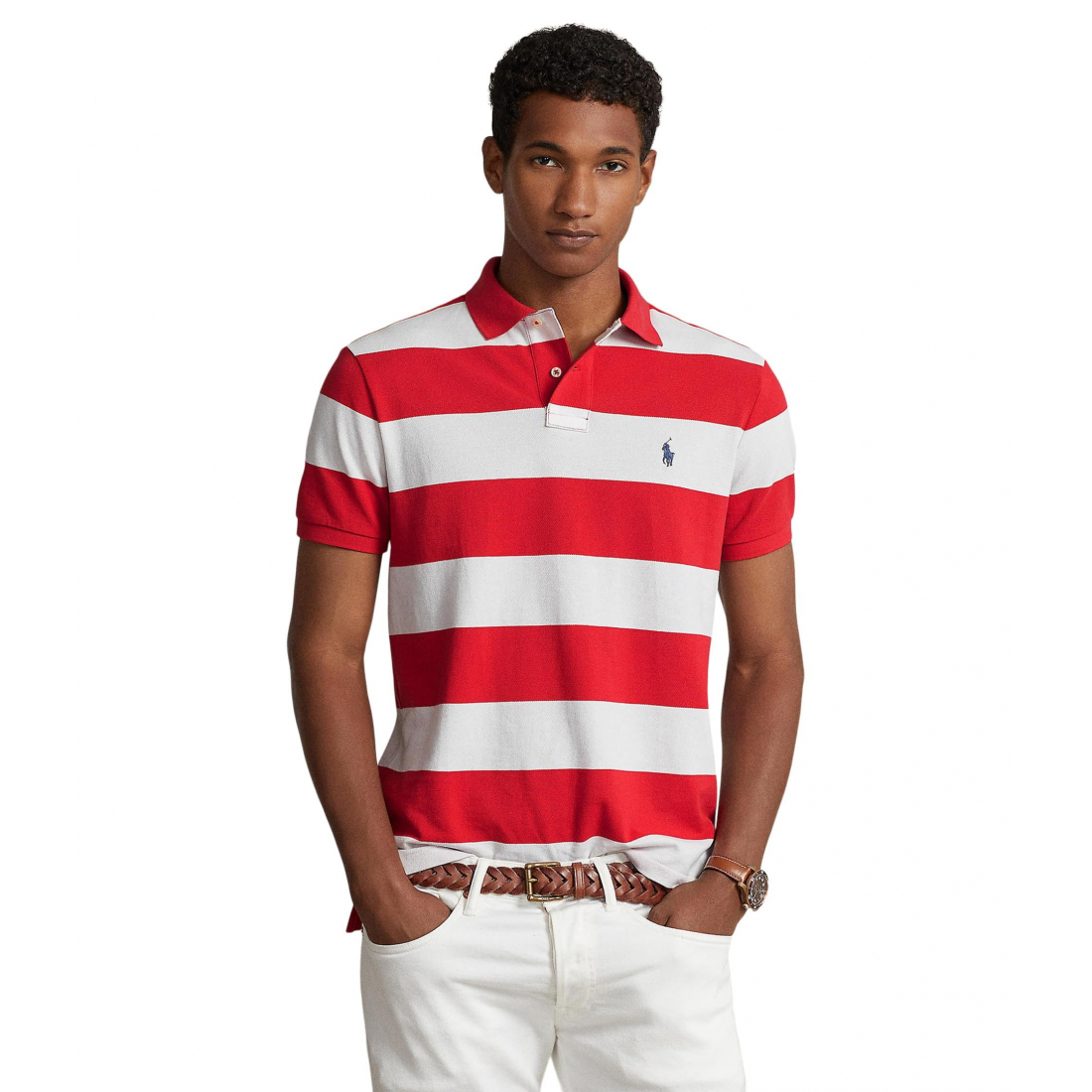 Polo 'Classic Fit Striped' pour Hommes