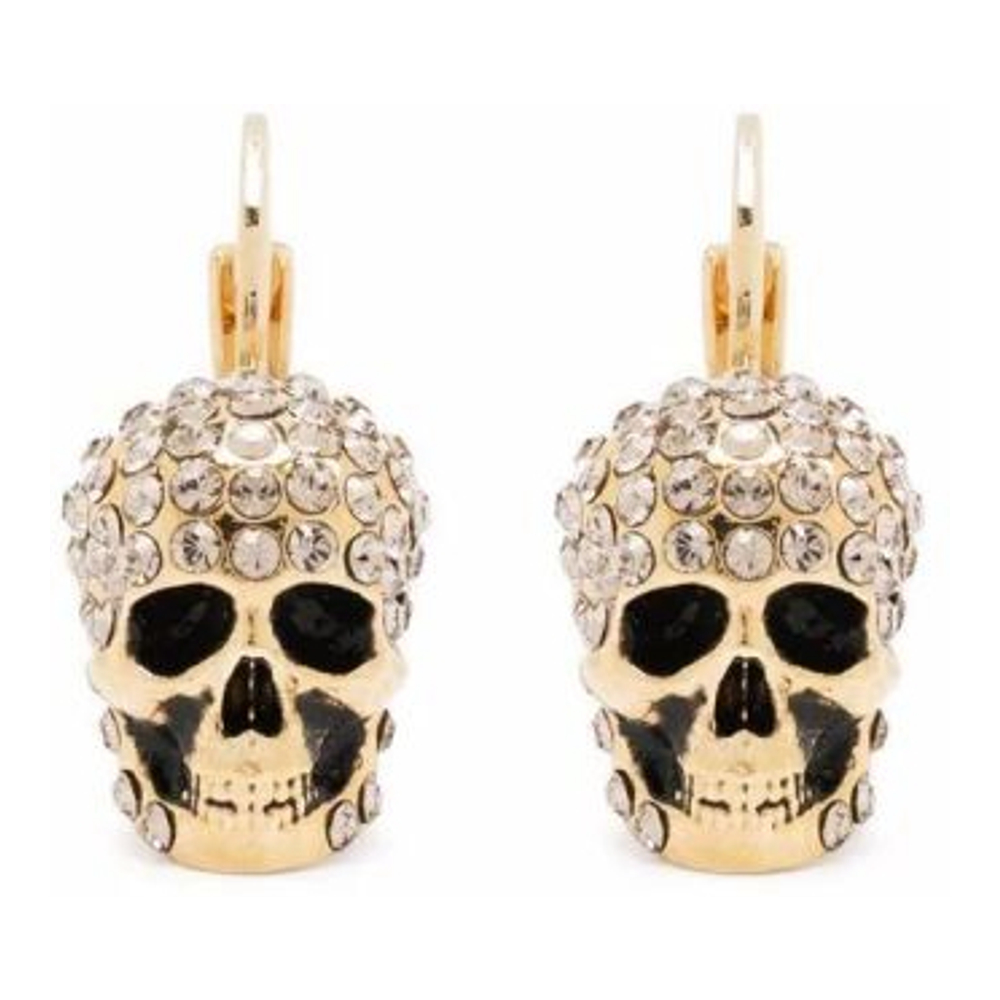 'Crystal-Embellished Skull' Ohrringe für Damen