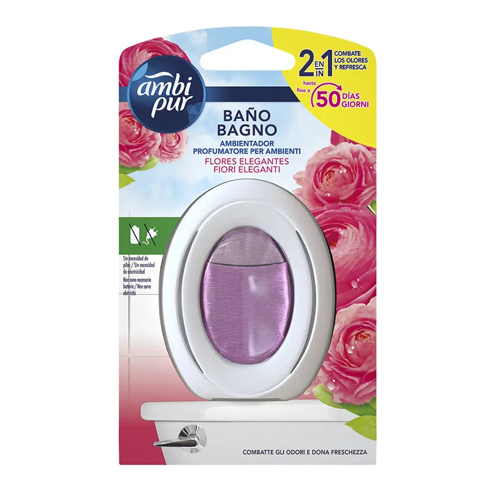 'Elegant Flowers Bathroom' Air Freshener - 50 Days