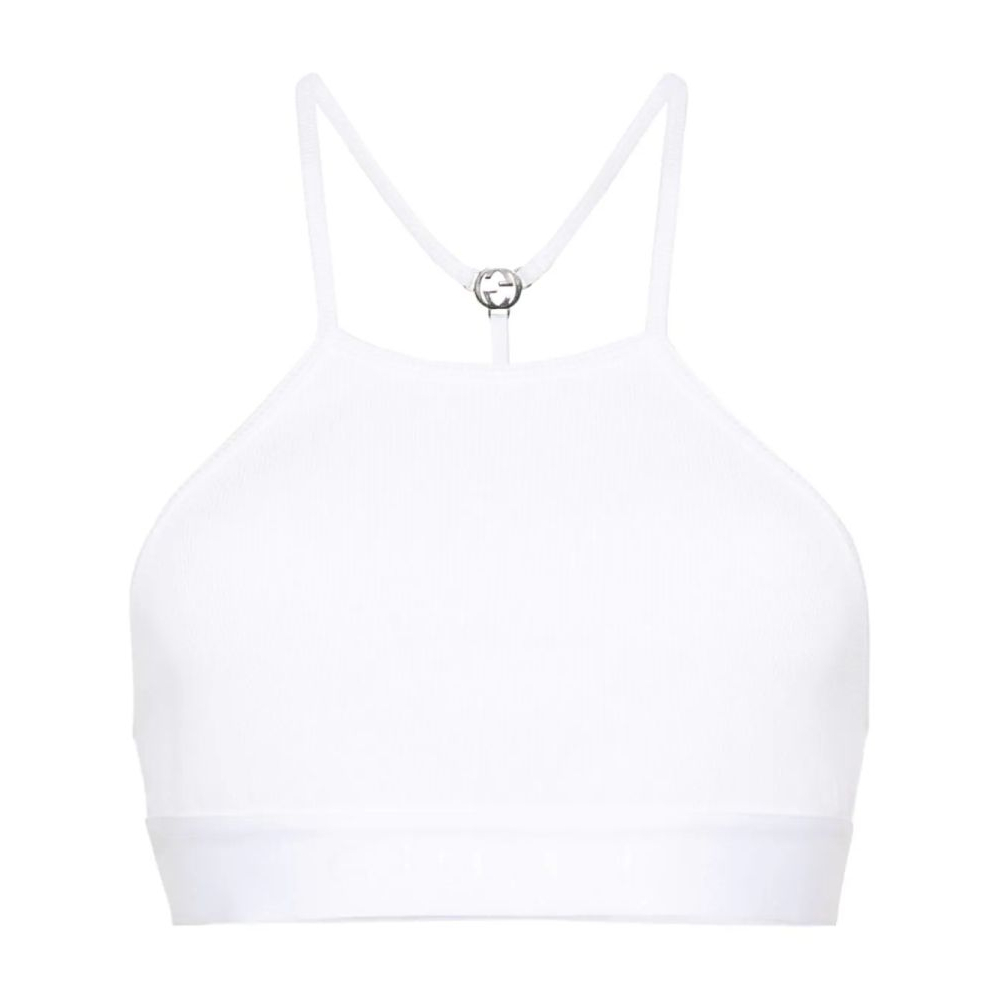 Crop Top 'Interlocking G' pour Femmes