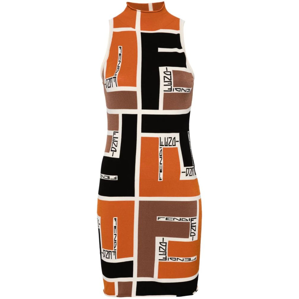 'FF Puzzle' Mini Kleid für Damen