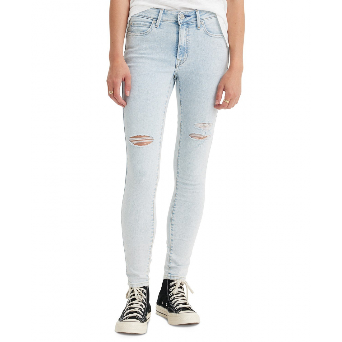 Women's '711 Mid Rise Stretch' Skinny Jeans