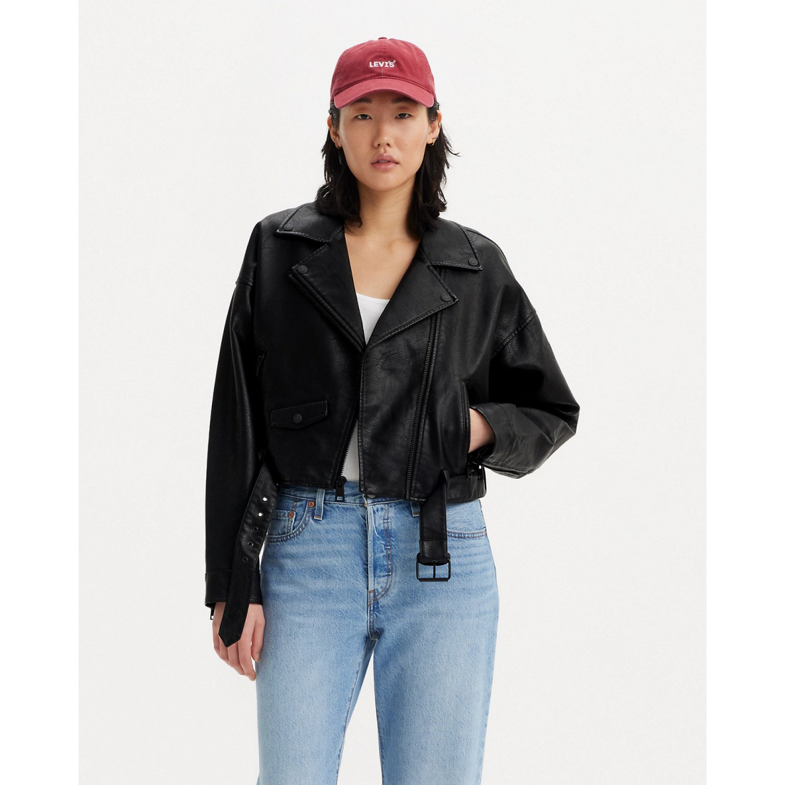 Women's 'Drop Shoulder' Crop Jacket