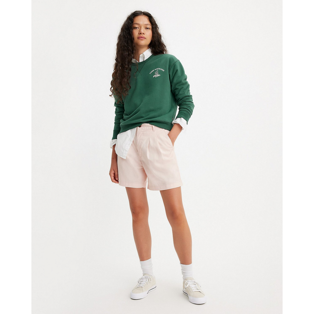 'Pleated' Shorts für Damen