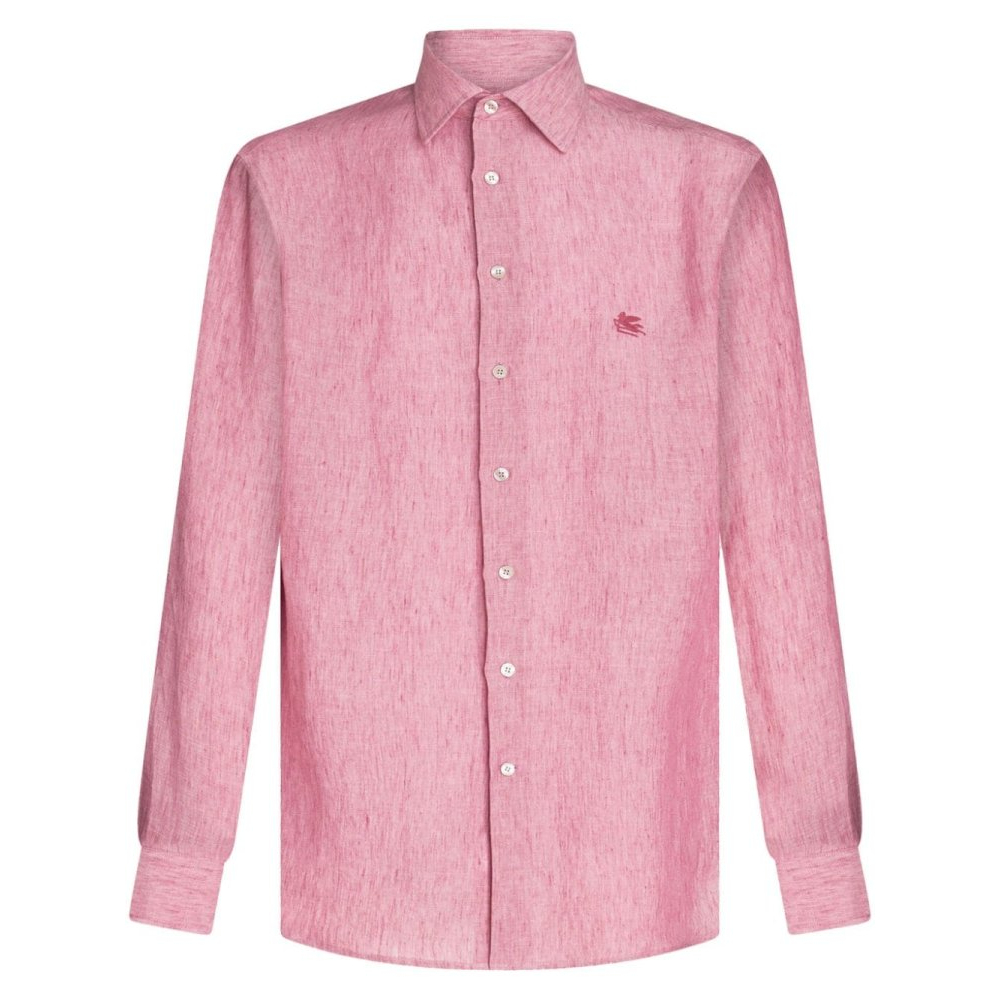 Chemise en lin 'Pegaso-Embroidered' pour Hommes