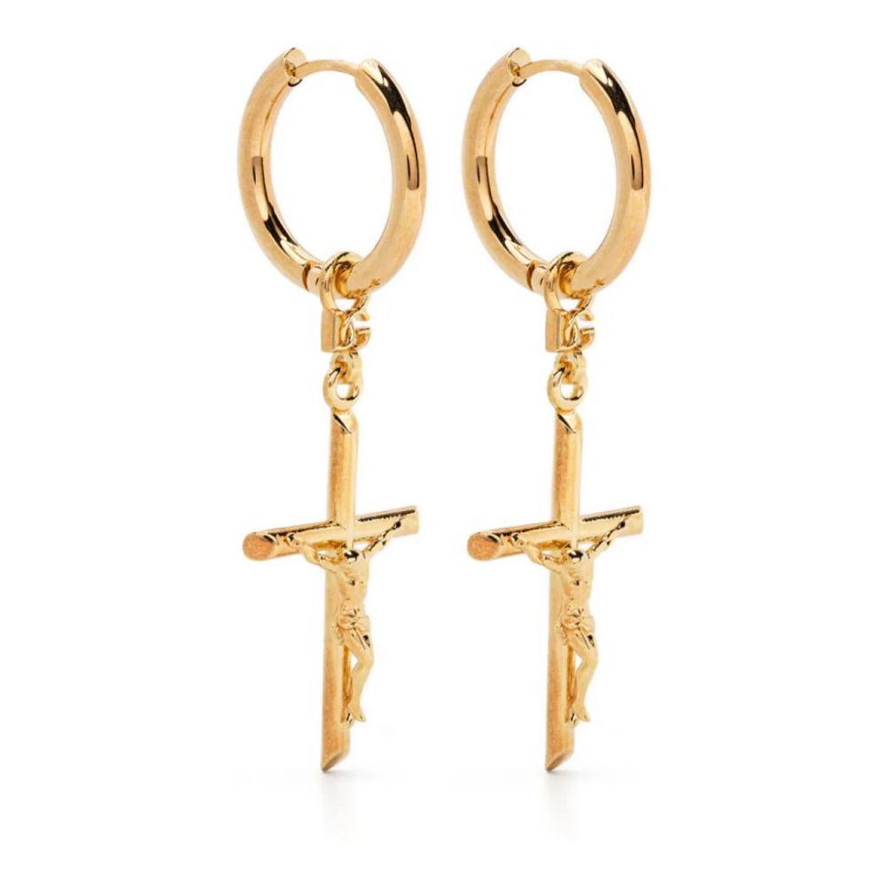 Men's 'Dna Pendant Hoop' Earrings