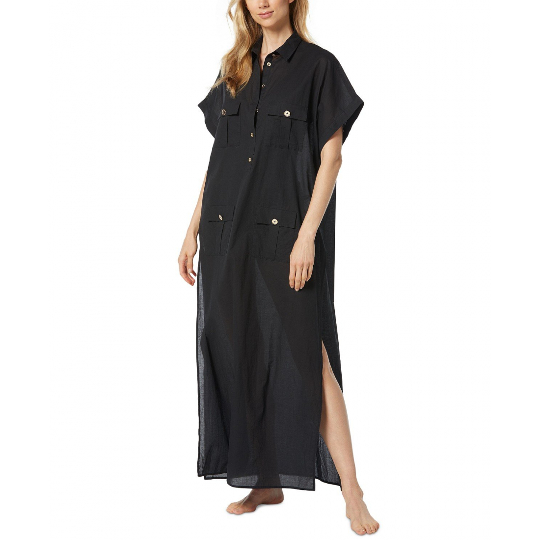 Robe cache-coeur 'High-Slit Utility' pour Femmes