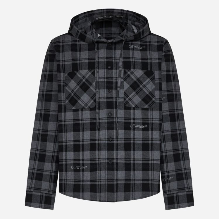 Surchemise 'Checked Hooded' pour Hommes