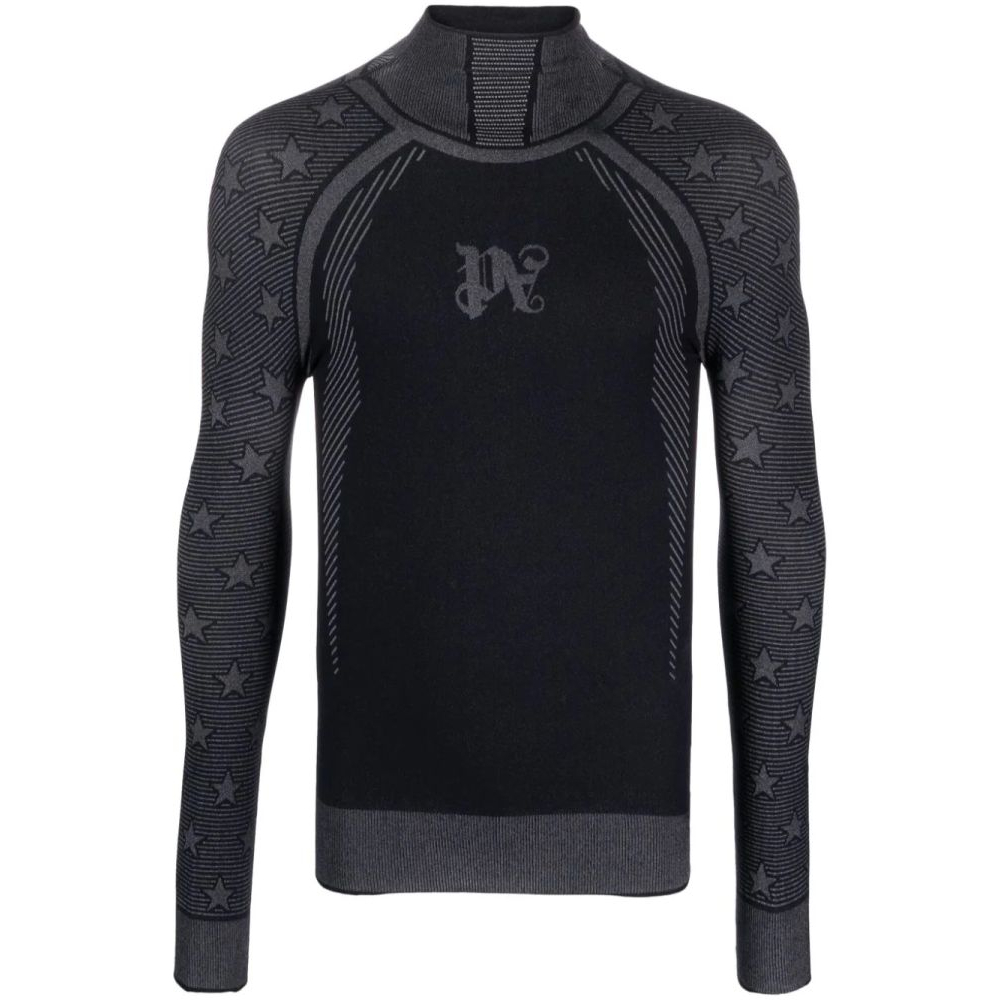 Top à manches longues 'Monogram-Appliqué Base Layer Ski' pour Hommes