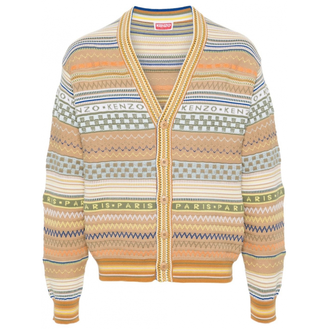 Men's 'Logo-Intarsia' Cardigan