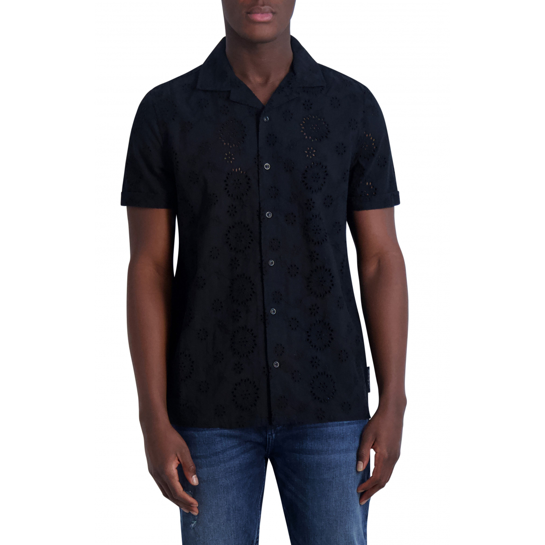 Men's 'Eyelet' Short sleeve shirt