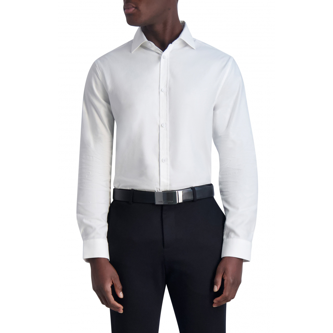 'Jacquard Diamond Slim Fit Dress Shirt' pour Hommes