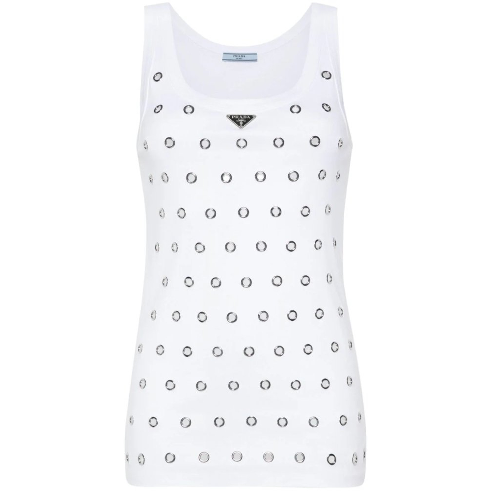 Women's 'Triangle-Logo Eyelets' Tank Top