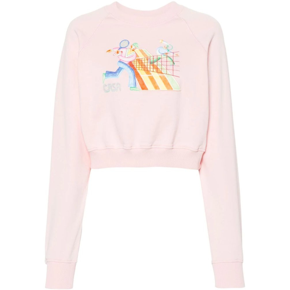 Women's 'Crayon Tennis Players' Sweatshirt