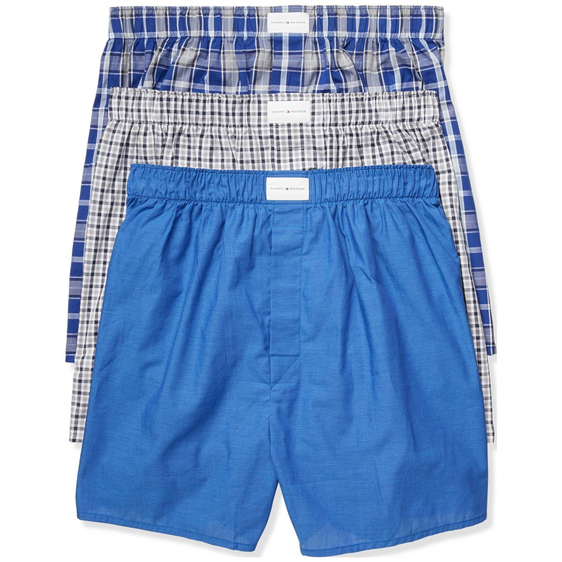 Men's '3-Pk. Classic Printed Cotton Poplin Boxers'