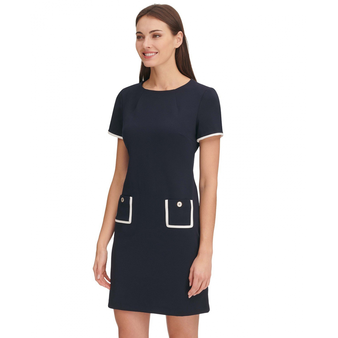 Women's 'Colorblocked Pocket' Sheath Dress