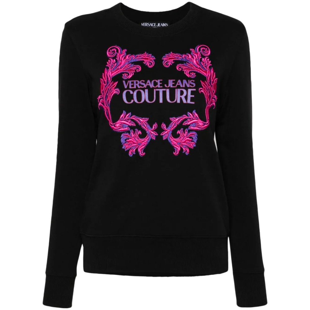 Sweatshirt 'Barocco Logo-Print' pour Femmes