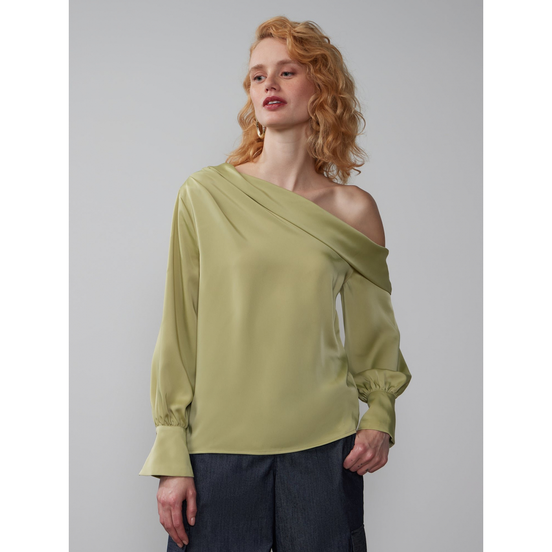 'Long Sleeve' Schulterfreie Bluse für Damen