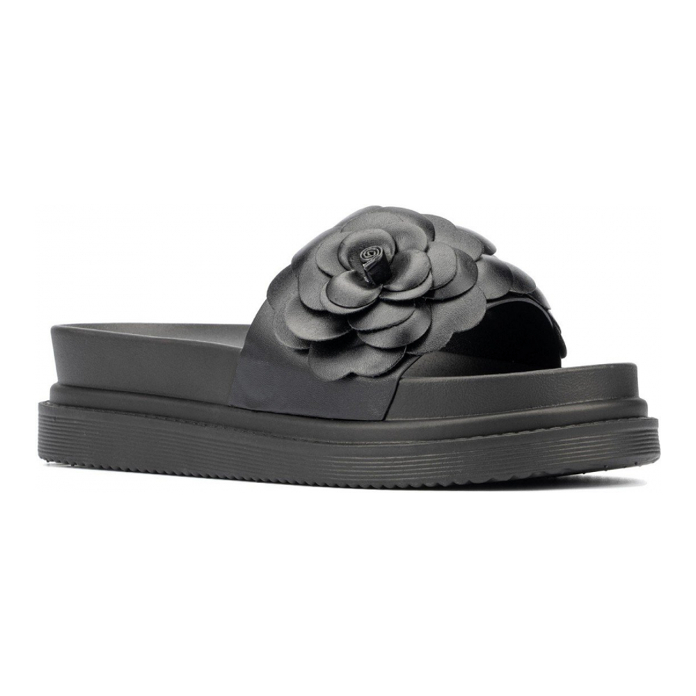 Women's 'Camellia Flower' Slides