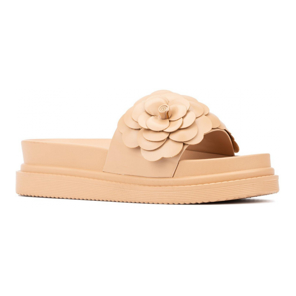 Women's 'Camellia Flower' Slides