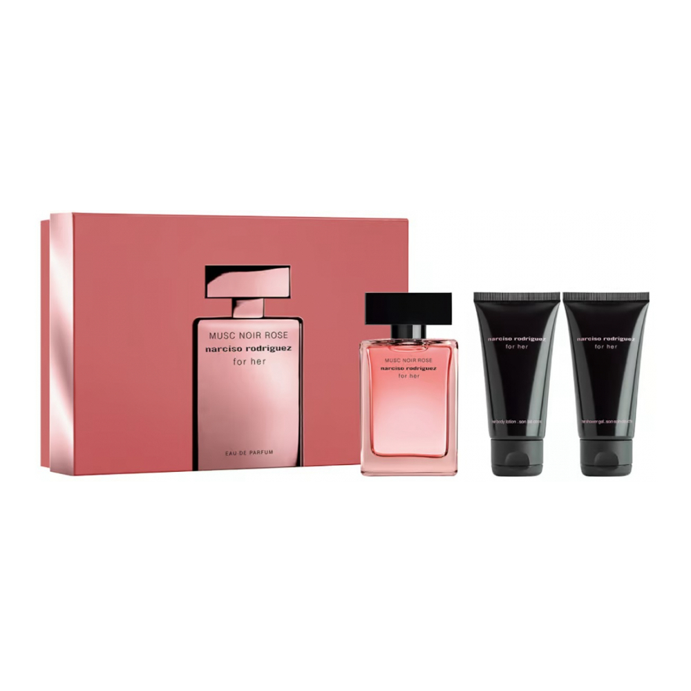 Coffret de parfum 'Musc Noir Rose' - 3 Pièces