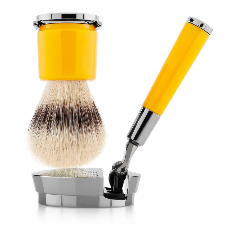 'Barbiere' Brush, Razor - 2 Pieces