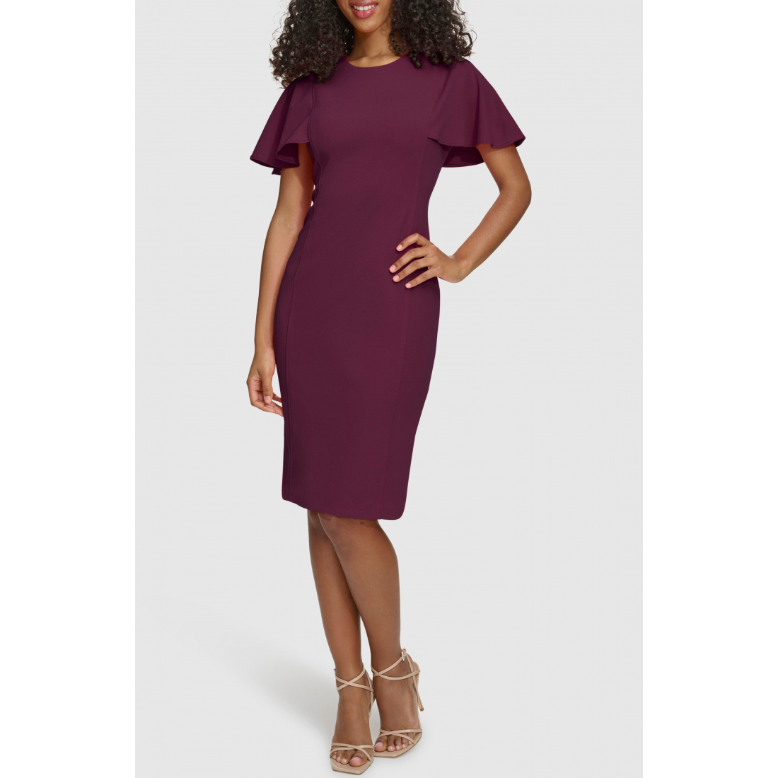 Women's 'Flutter Sleeve' Sheath Dress