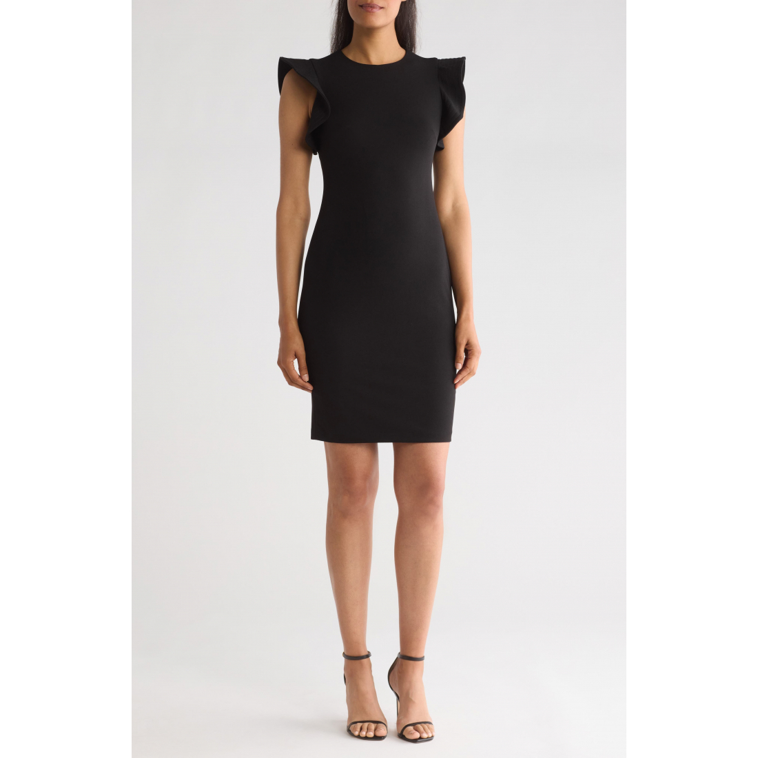 Women's 'Ruffle Scuba' Sheath Dress