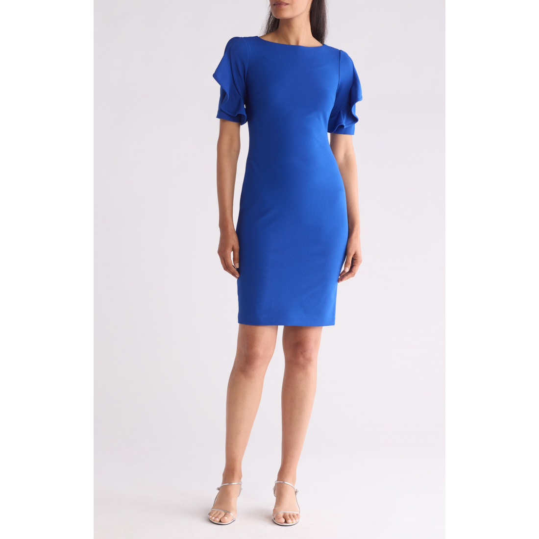 Women's 'Ruffle Scuba' Sheath Dress