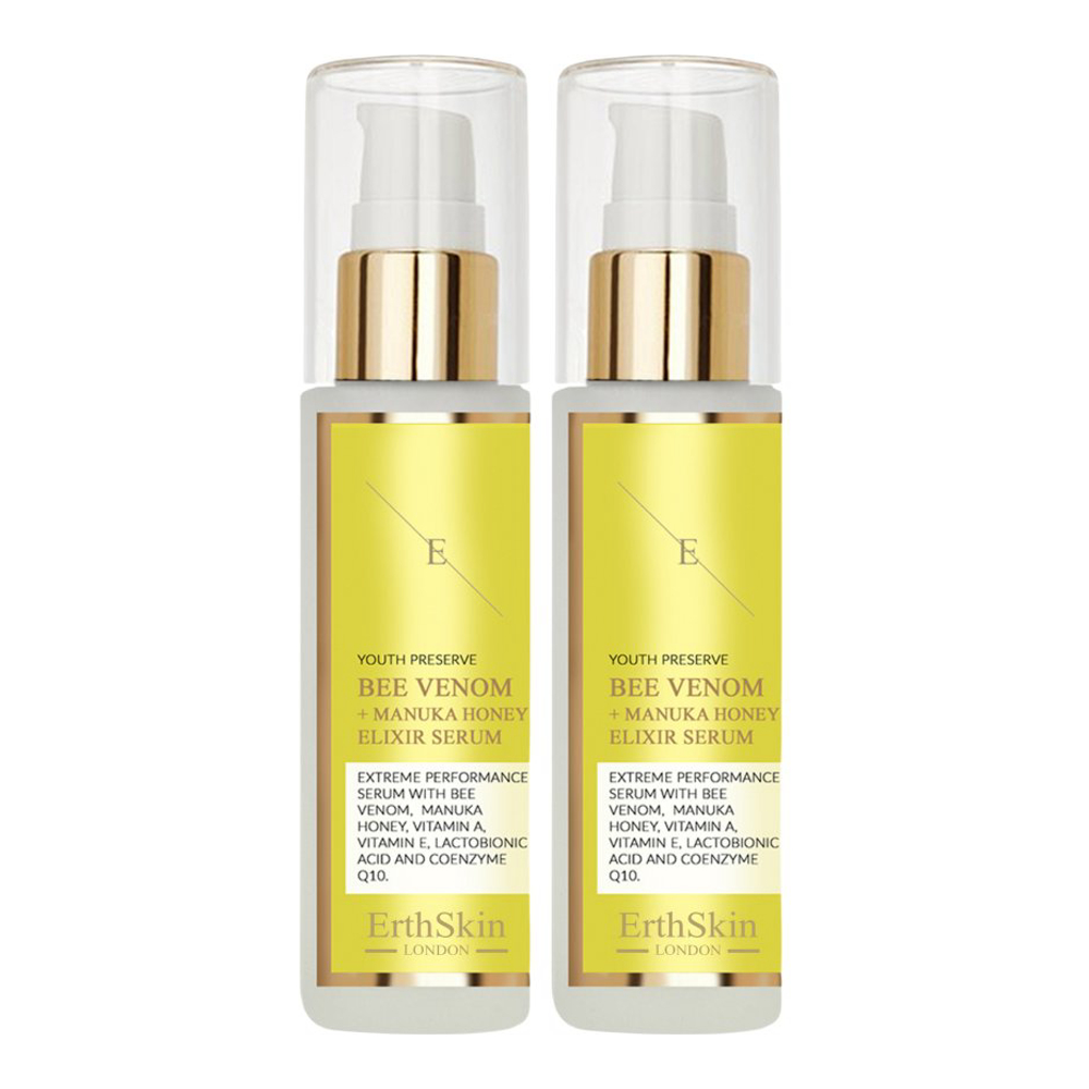 'Bee Venom + Manuka Honey Elixir' Face Serum - 60 ml, 2 Pieces