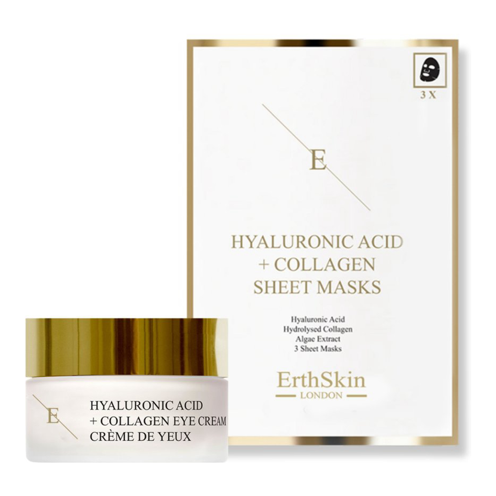 'Hyaluronic Acid + Collagen' Anti-Aging Care Set - 2 Pieces