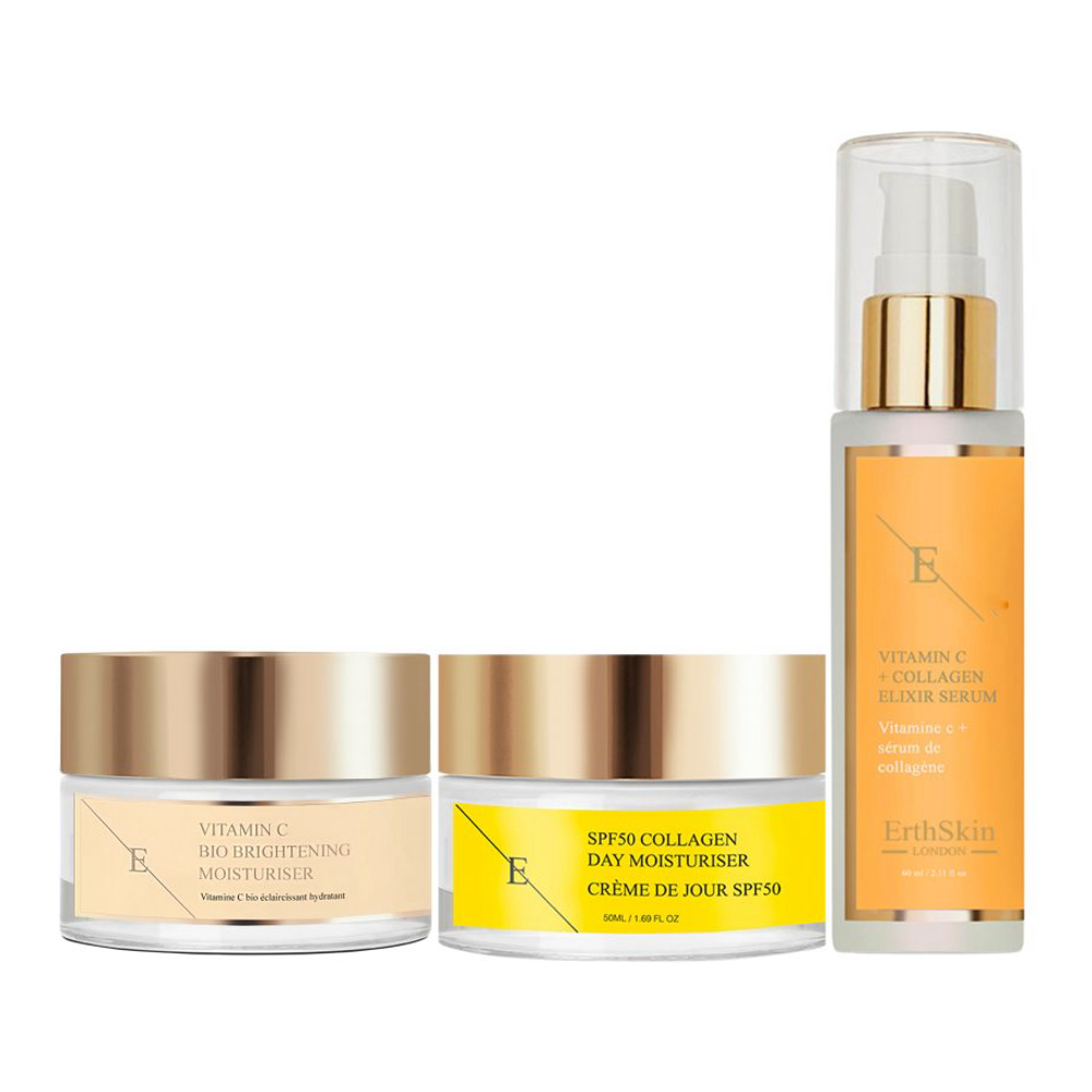 'Vitamin C + Collagen' Anti-Aging Care Set - 3 Pieces