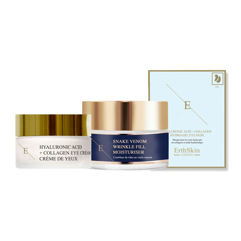 Set de soins anti-âge 'Hyaluronic Acid + Collagen + Snake Venom' - 3 Pièces