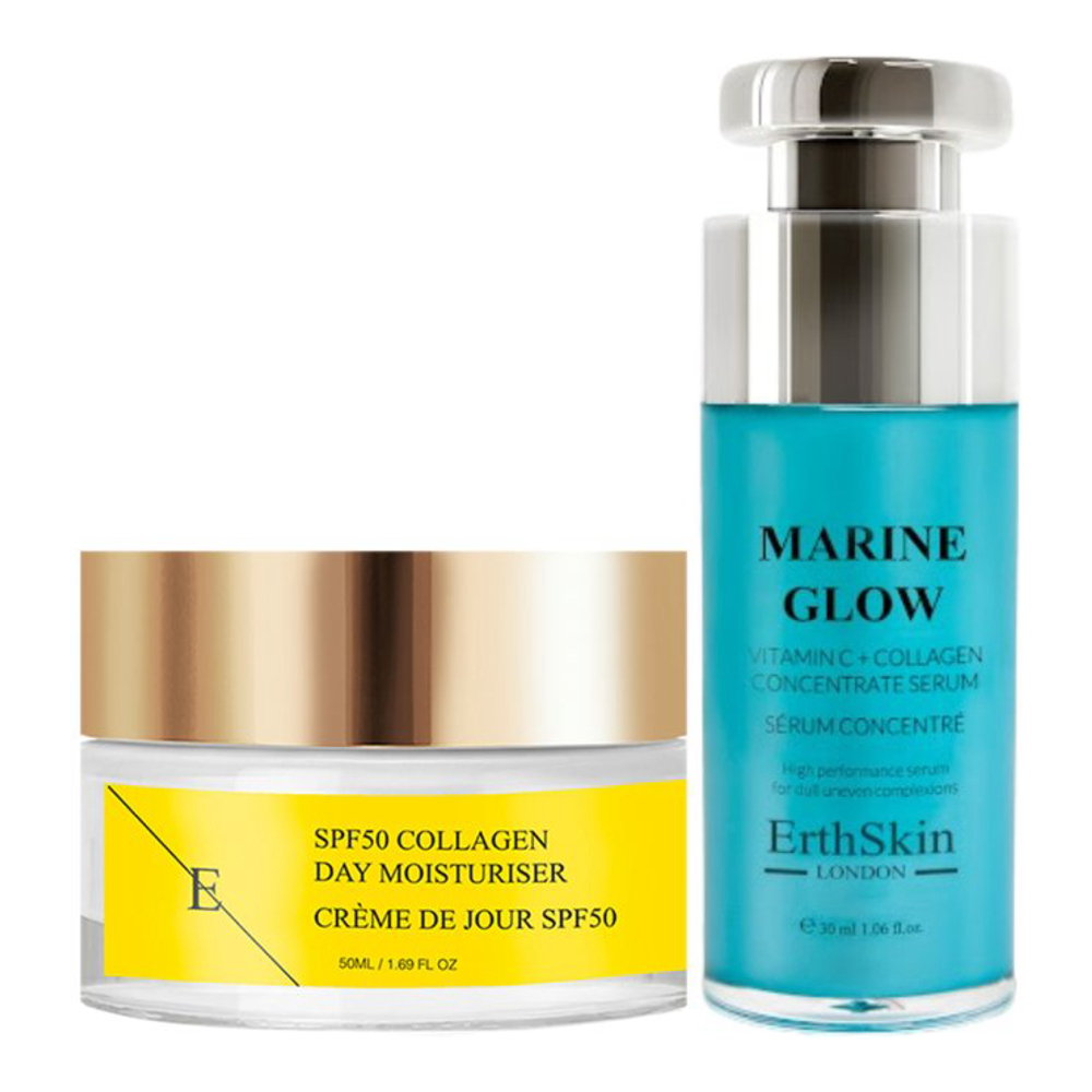 'Marine Glow + Collagen' Anti-Aging-Pflegeset - 2 Stücke